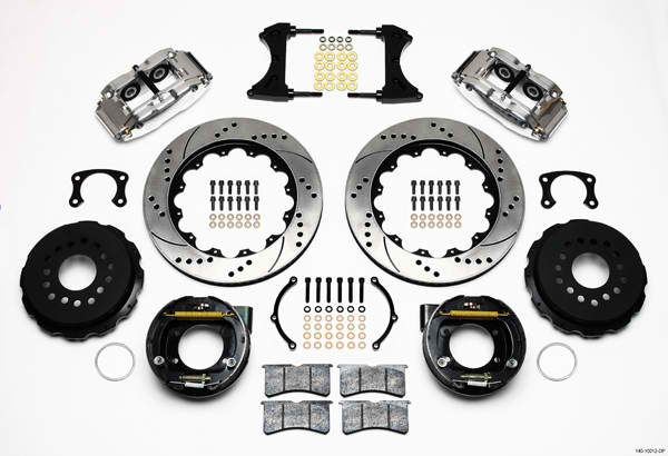 FNSL4R Rear P-Brk Kit,12.88", Drill, Polish