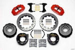 FNSL4R Rear P-Brk Kit,12.88", Drilled, Red
