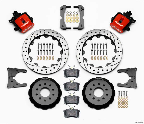 CPB Rear Kit, 12.88", Drilled, Red