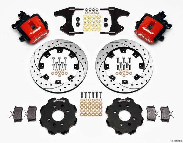 CPB Rear Kit, 12.19", Drilled, Red