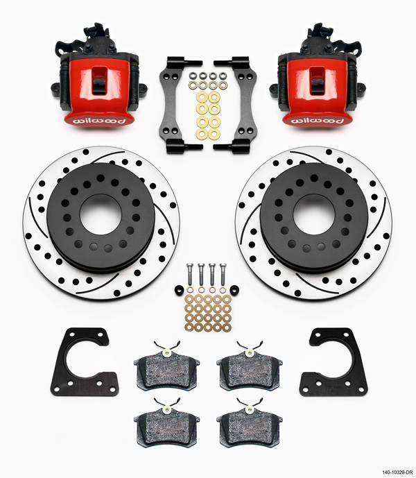 CPB Rear Kit, 11.00", Drilled, Red