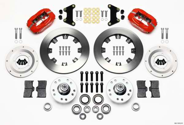 FDL Front Kit,12.19", Drilled, Red