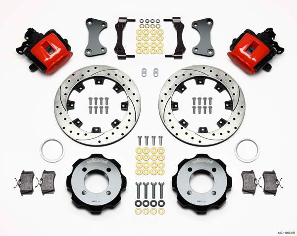 CPB Rear Kit, 11.75", Drilled, Red