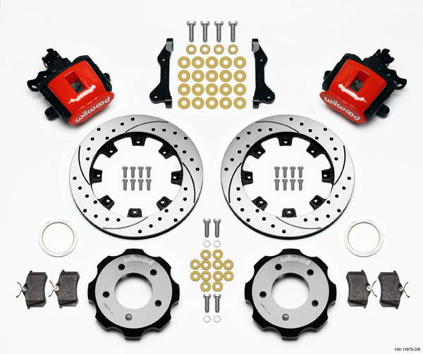 CPB Rear Kit, 12.19", Drilled, Red