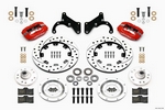 FDL Front Kit,12.19", Drilled, Red