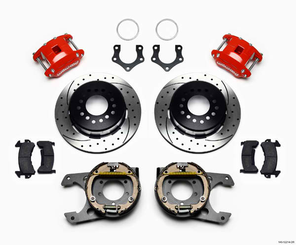 D154 P/S P-B Kit, Drilled-Red