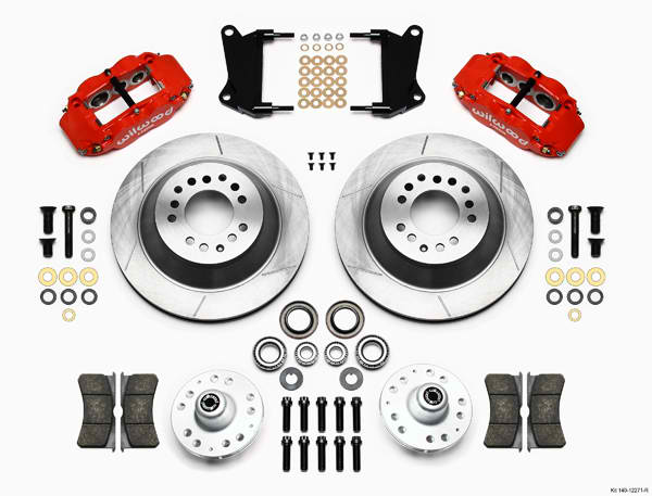 FNSL6R Front Hub & 1PC Rtr Kit,12.88",Dril -Red