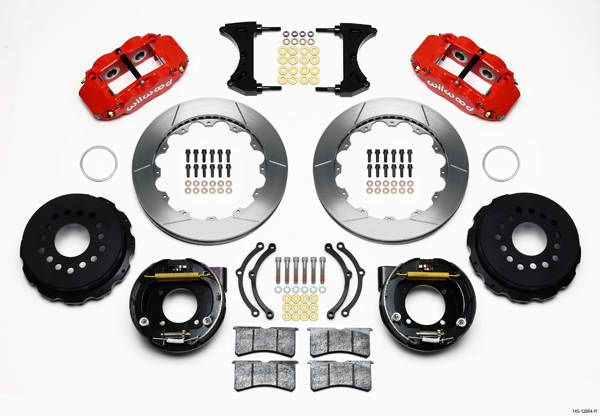 FNSL4R Rear P-Brk Kit,12.88", Red