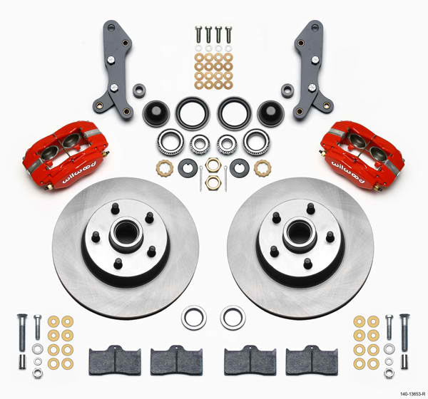 FDL-M Front Kit,11.30" 1 PC Rotor&Hub, Red