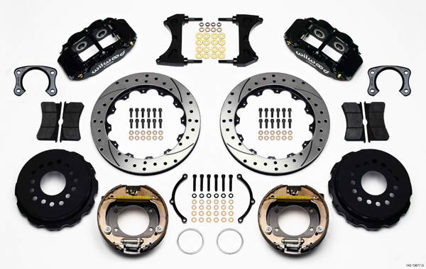 FNSL4R Rear P-Brk Kit,12.88", Drilled