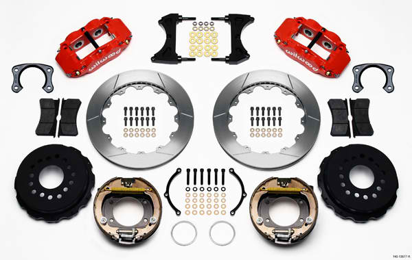FNSL4R Rear P-Brk Kit,12.88", Red