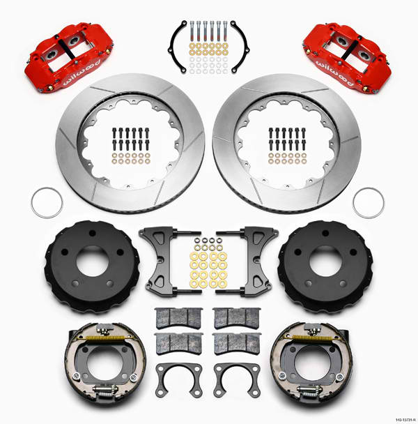FNSL4R Rear P-Brk Kit,14.00", Red