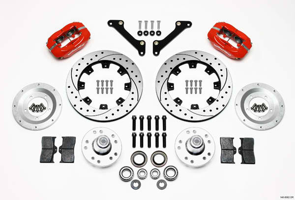 FDL Front Kit,12.19", Drilled, Red