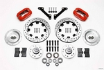 DP6A Front Kit,12.19", Drilled, Red