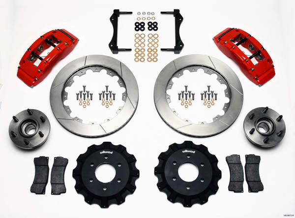 TC6R Front Kit,16.00", Drilled, Red
