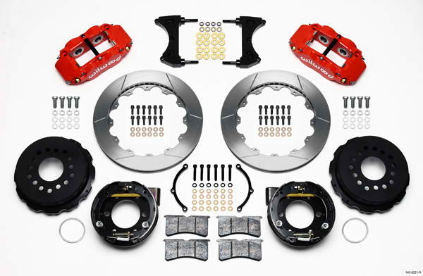 FNSL4R Rear P-Brk Kit,12.88", Red