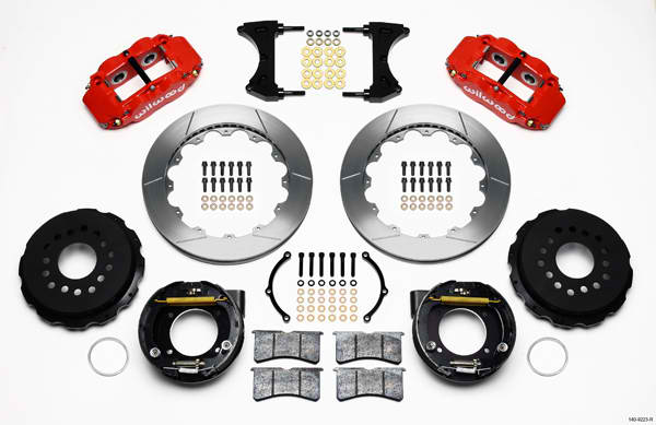 FNSL4R Rear P-Brk Kit,12.88", Red
