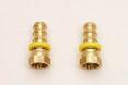 -10 AN PUSH IN HOSE ENDS BRASS 2 PK