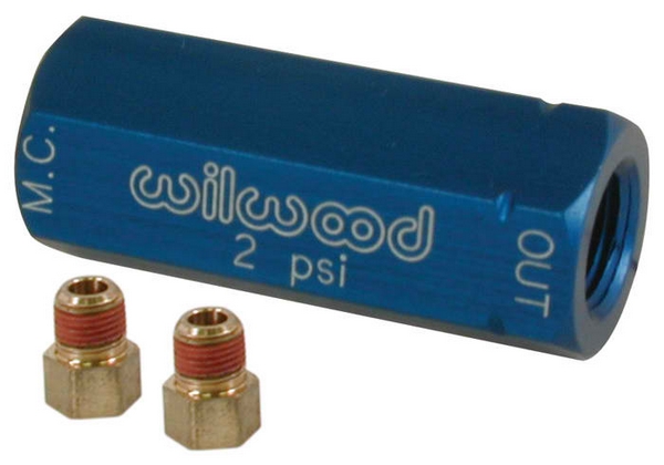 Residual Valve w/ Fittings - 2# / Blue