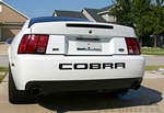 Steeda Mustang Rear Bumper Insert Decal - Black (03-04 Cobra)
