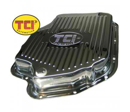 TH400 Chrome-Plated Logo Trans Pan