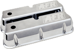 AFR CNC Engraved SBF Tall Valve Covers, Polished Aluminum