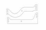 060" Fiber Intake Manifold Crossover Gaskets. Set