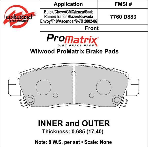 Pad Set, Promatrix, D883