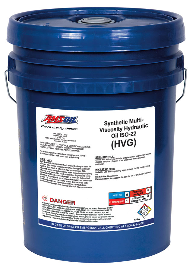 Synthetic Multi-Viscosity Hydraulic Oil - ISO 22 - 5 Gallon Pail