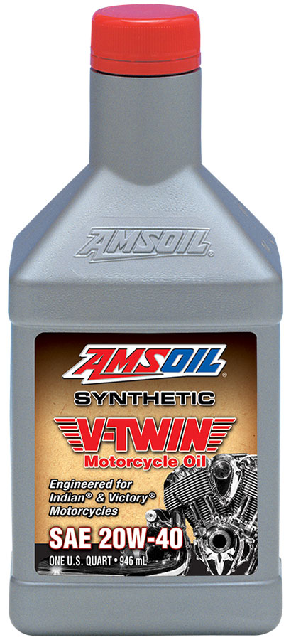 20W-40 Synthetic V-Twin Motorcycle Oil - Quart