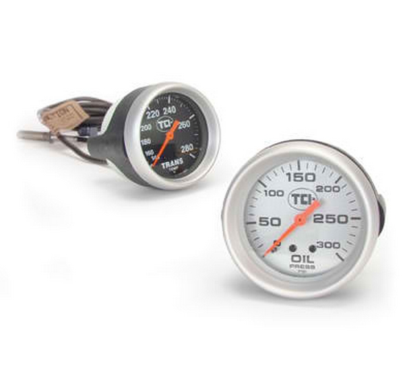 Transmission Temp Gauge - Silver Face 2 5/8