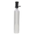 10 OZ POLISHED BOTTLE W/ MOTORCYCLE VALVE   (2  DIA. X 15.09  TALL)