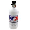 10 LB BOTTLE W/ STANDARD 45 VALVE (6.89  DIA. X 20.19  TALL) W/ GAUGE