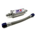 D-4  PURE-FLO  N20 FILTER & 7  STAINLESS HOSE  (LIFETIME CLEANABLE)