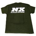 SMALL  BLACK T-SHIRT W/ WHITE NX