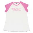 X-LARGE WHITE/PINK LADY CAP SHIRT