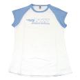 SMALL WHITE/BABY BLUE LADY CAP SHIRT