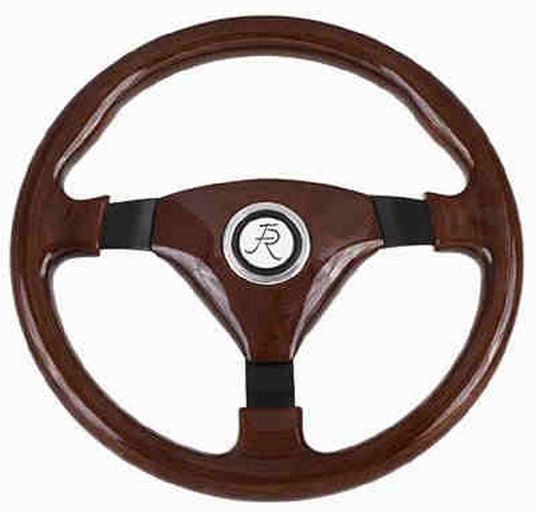 Woody's III Mahogany/Black 3 Spoke Wheel