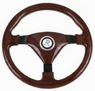 Woody's III Mahogany/Black 3 Spoke Wheel