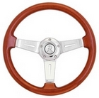 Woody's III Mahogany/Chrome 3 Spoke Wheel